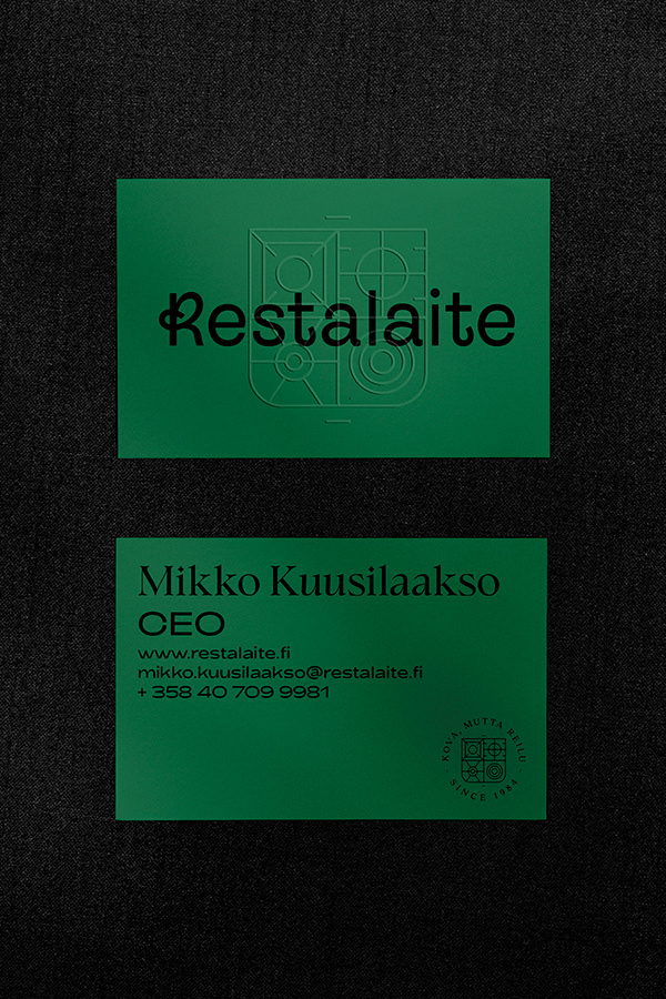 Restalaite business cards.